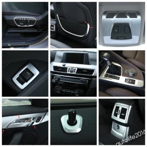Matte Interior Air AC / Gear Box Lift Button Panel Trim For BMW X1 F48 2016-2021 - Picture 1 of 25