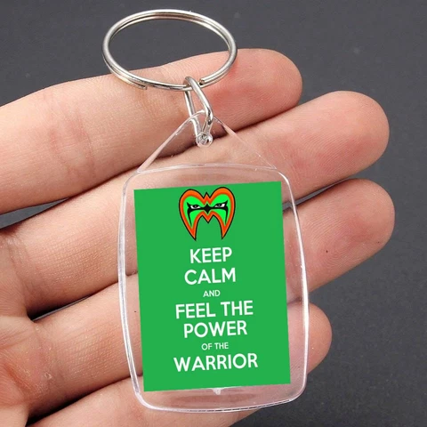 WWE WWF ULTIMATE WARRIOR WRESTLING KEYCHAIN / ORNAMENT #3 Cover