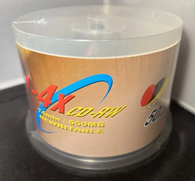 Value Disk 50 Pack 1-4x CD-RW 650MB - ***NEW***NEW*** - Image 1 of 4