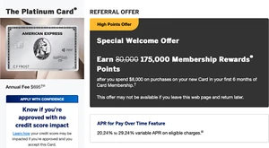 American Express Referral Link ✅ 175k MR Points ✅ Amex Platinum Card ✅ Personal - Picture 1 of 24