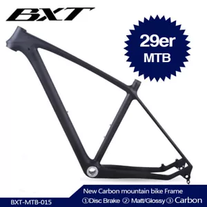 Full Carbon Mountain Bike Frame 29er Glossy/matt Carbon Fiber MTB Bicycle Frames - Picture 1 of 24