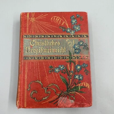 Christliches Vergissmeinnicht Antique German Miniature Forget-Me-Not Book - Image 1 of 4