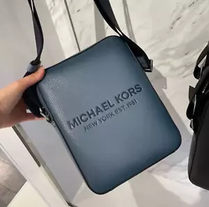 Michael Kors Cooper Umhängetasche Denim marineblau Multi neu mit Etikett - Bild 1 von 5