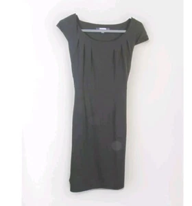 Womens Midi Dress Sz 8 Cap Sleeve Above Knee Classic Black Dress Chadwicks  - Picture 1 of 5