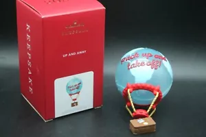 Hallmark Christmas Ornament Up and Away Hot Air Balloon Travel NIB PT16 - Picture 1 of 3