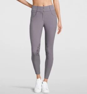PS OF SWEDEN Charlie Knee Grip Damen Reithose Grau, EU36 UK10 (015) (S11) - Bild 1 von 3