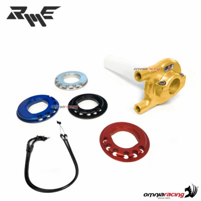 Robby Moto competition quick throttle gold 22mm+wire Ducati 749/999 2003>2007 - Image 1 of 4