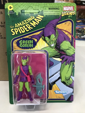 Marvel Legends Retro Green Goblin 3.75" Kenner Action Figure UNPUNCHED Minty Cover