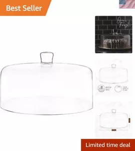 Glass Cake Dome, Cake Cover Lid for Freshness and Display | 11" Diameter - Picture 1 of 8