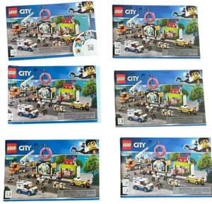 LEGO City 60233 Donut Shop Opening Set of 6 Instruction Manual Books ONLY - Picture 1 of 4