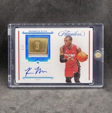 2020-21 Panini Flawless Kendrick Nunn championship Tag Patch /2 Auto GAME WORN