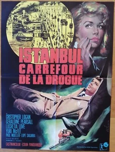 ISTANBUL CARRAFOUR DE LA DROGUE affiche cinema originale 80x60 mascii '65 - Picture 1 of 1
