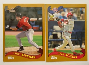 Lote de 2 chicles Jimmy Rollins Lance Berkman #12 #30 Topps x Kanebo 2003 - Imagen 1 de 7