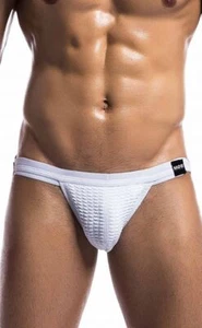 Jock Malebasics MOB Jockstrap Fetish Swim-Jock Lycra White MBL101 1 - Picture 1 of 2