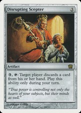 1X Disrupting Scepter Eighth Edition NM/EX Spanish MTG CARD