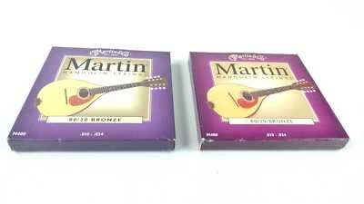 2 x Martin Mandolin Strings M400 80/20 Bronze Standard 10-34 - Image 1 of 4