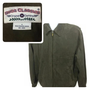 Boca Classics Men's Brown Zip-up Jacket Size Small #0676 - Picture 1 of 4