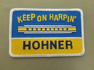 Keep On Harpin Hohner Mundharmonika gestickter Aufnäher. - Bild 1 von 1