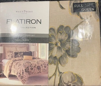 Westpoint Flatiron VIVIAN Full Queen Duvet Cover & Sham Set NEW  - Image 1 of 3