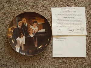Norman Rockwell's Light Campaign "Close Harmony" Decorative Plate - Picture 1 of 11
