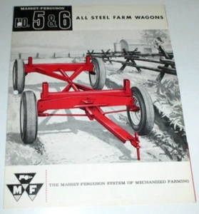 Massey Ferguson MF 5 & 6 Farm Wagon Sales Brochure Literature Advertising 1959 - Picture 1 of 2