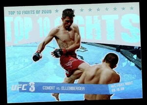 2010 Topps UFC #TT09-9 CONDIT vs ELLENBERGER  #3 TOP TEN FIGHTS Refractor - Picture 1 of 2
