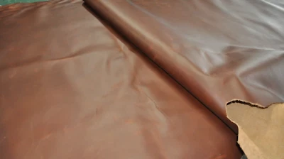 Distressed Brown Leather Hides/Chap Leather Sides/Tanned in USA - Image 1 of 3