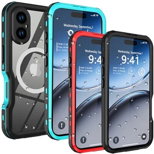 Waterproof Case for iPhone 16 Pro Max 16 Plus MagSafe Shockproof Full Body Cover - Picture 1 of 18