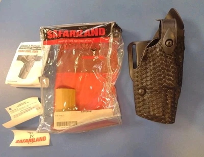 Safariland ALS / SLS FNS 9mm 4" Lvl 3 RH  Basket Weave Police / Security Holster - Image 1 of 4