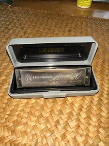 VINTAGE HOHNER GERMANY SPECIAL 20 MARINE BAND HARMONICA With Case - Picture 1 of 3