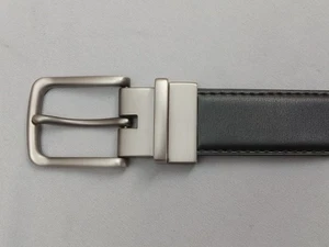 Cinturón de vestir Bulliant para hombre 115 45" negro cosido - Imagen 1 de 10