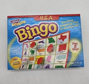 USA Bingo NlB Alter 8+bis 3 bis 36 Spieler pädagogische Landeshauptstädte & Fakten - Bild 1 von 3