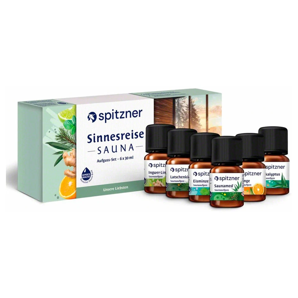 Spitzner Saunaaufguss-Set Sinnesreise, 6 Flaschen à 30 ml - Bild 1 von 1