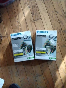 2 Sets Philips Heavy Duty 200 Multi Color Icicle Lights Indoor Outdoor 13ft  - Picture 1 of 5