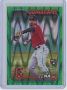 José Tena Green Raywave Refractors 2024 Topps Chrome #29 #/99 - Picture 1 of 2