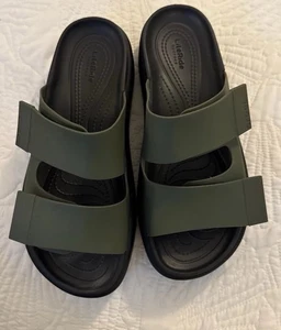Crocs sandalo donna LiteRide Crocs Brooklyn Luxe Slide - verde oliva taglia 9 - Foto 1 di 7