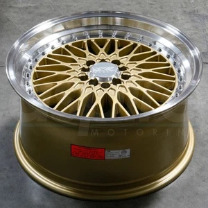 17x9 Gold ML Wheels XXR 536 5x100/5x114.3 25 (Set of 4) 73.1 - Picture 1 of 7