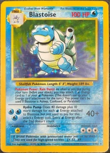Blastoise 2/102 Base Set Holographic MP Condition - See Pictures! - Picture 1 of 2