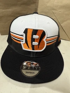 Cincinnati Bengals New Era 9fifty Black/white/orange Snap Back Hat Cap - Picture 1 of 6
