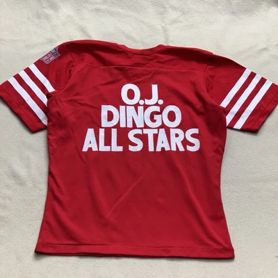 1980 OJ Simpson Dingo Botas Fútbol Jersey Rawlings Artículo Raro Foto 1 de 4