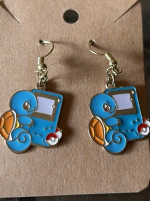 Pendientes Pokemon Squirtel hechos a mano Foto 1 de 2