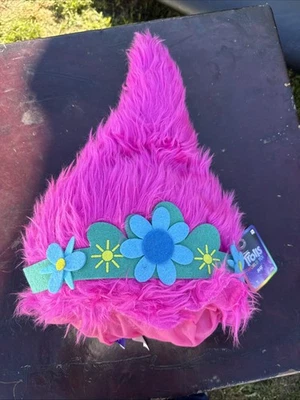 Sombrero de Amapola Trolls Gira Mundial Princesa Amapola Pelo Disfraz Peluca Halloween Cumpleaños Foto 1 de 4