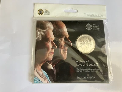 2017 PLATINUM WEDDING BRILLIANT UNCIRCULATED BU FIVE 5 POUND ROYAL MINT PACK BU - Image 1 of 4