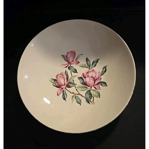 Vintage Homer Laughlin Rhythm G53N8 Pink Magnolia 8" Porcelain Bowl - Picture 1 of 4