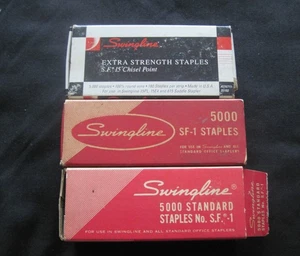 3 Boxes of Swingline Staples SF-1 - Picture 1 of 4