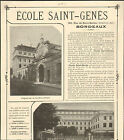 33 BORDEAUX ECOLE SAINT-GENES PUBLICITE 1909