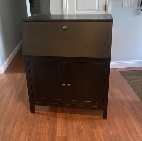 Amazing Condtion Black Secretary Desk Cover