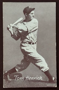 1950s Baseball "Arcade Exhibit Card" Tommy Heinrich (Yankees) RARE "Nice" - Picture 1 of 2