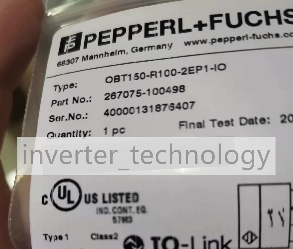 New Pepperl+Fuchs OBT150-R100-2EP1-IO P+F Diffuse Reflective Sensor Free Ship - Image 1 of 1