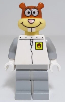 Lego Spongebob SquarePants Sandy Cheeks Minifigure bob012 NO GLOBE HELMET - Image 1 of 2